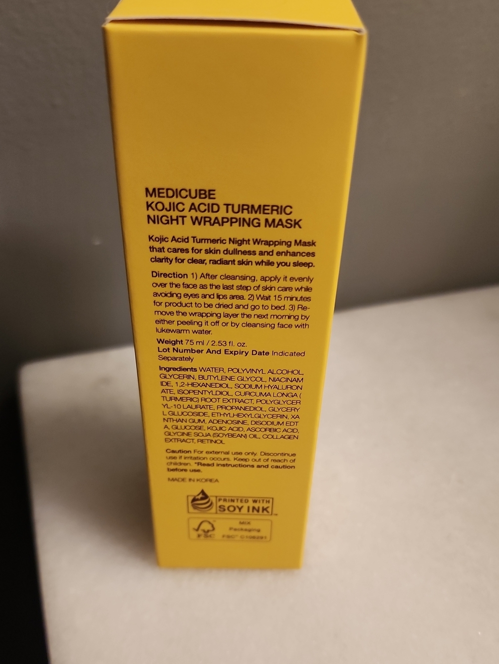 Medicube Kojic Acid Turmeric Night Wrapping Mask - - Picture 7 of 7